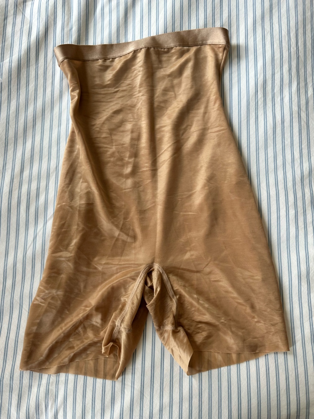 SKIMS High-Waist Shaping Shorts in Nude Tan